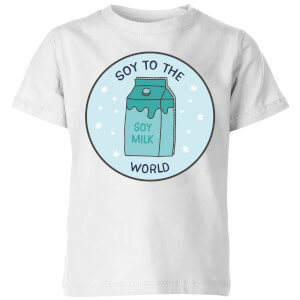 Soy To The World Kids' Christmas T-Shirt - White