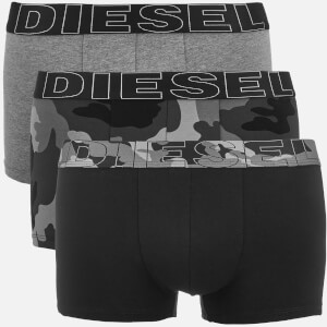 Diesel Men's Damien Three Pack Boxer Shorts - Black