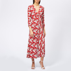 RIXO Women's Katie Diana Floral Maxi Dress - Red