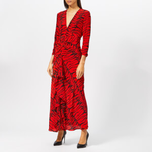 RIXO Women's Rose Tiger Maxi Dress - Rose Red