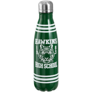 Stranger Things (Hawkins High School) Metal Bottle - Green