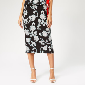 Diane von Furstenberg Women's Kara Flower Skirt - Sequin Flower Black