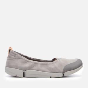 Clarks Women's Tri Adapt Nubuck Flats - Grey