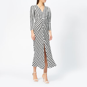 RIXO Women's Ziggy Houndstooth Dress - Black/White