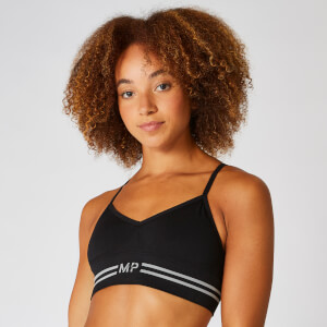 Myprotein Seamless Crop Bra Top - Black