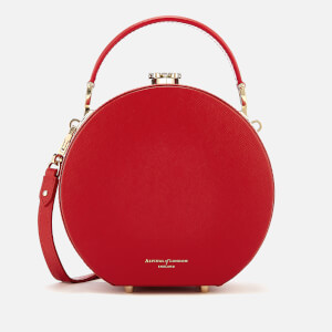 Aspinal of London Women's Hat Box - Mini (Slim Strap) - Scarlet