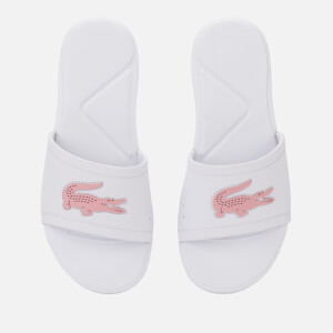 Lacoste Kids' L.30 Slide 119 2 Sandals - White/Light Pink
