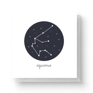 Aquarius Square Greetings Card (14.8cm x 14.8cm)