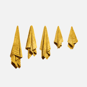in homeware 100% Egyptian Cotton Pile 5 Piece Towel Bale - Yellow