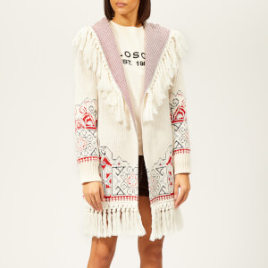 Philosophy di Lorenzo Serafini Women's Tassel Fringed Cardigan - Cream