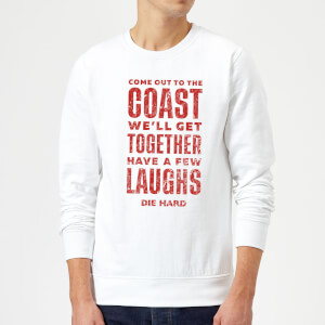 Die Hard Come To The Coast Christmas Sweatshirt - White
