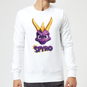 Spyro Face Sweatshirt - White