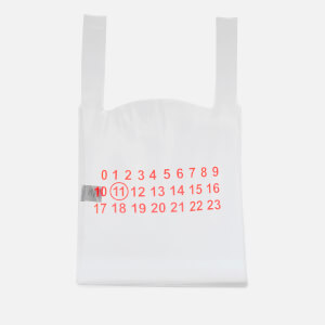 Maison Margiela Men's Transparent Shopping Bag - Transparent/Orange Fluo