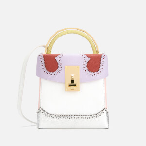 The Volon Women's Great L. Box Alice Bag - Purple & Brick