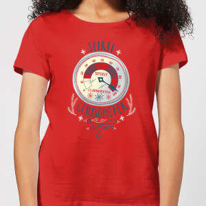 Elf Clausometer Women's Christmas T-Shirt - Red