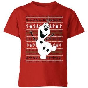 Disney Frozen Olaf Dancing Kids' Christmas T-Shirt - Red