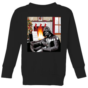 Star Wars Darth Vader Piano Player Kids' Christmas Sweatshirt - Black