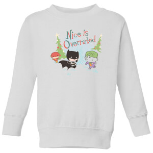DC Nice Is Overrated Kinder Weihnachtspullover - Weiß
