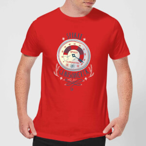 Elf Clausometer Men's Christmas T-Shirt - Red