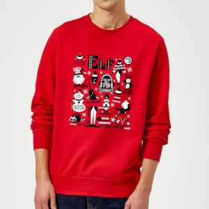 Elf Christmas Sweatshirt - Red