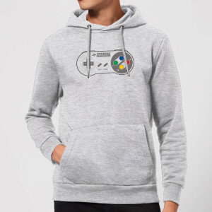 Nintendo Super Nintendo SNES Controller Pad Hoodie - Grey