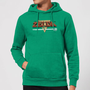 Nintendo The Legend Of Zelda Retro Logo Hoodie - Kelly Green
