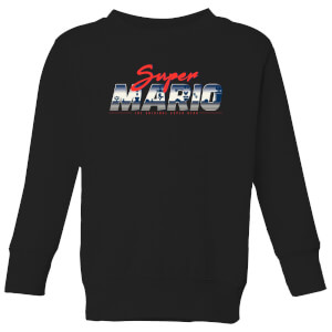 Nintendo Super Mario Original 80s Hero Kid's Sweatshirt - Black