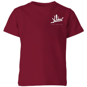 How Ridiculous XLIV Script Pocket Kids' T-Shirt - Burgundy