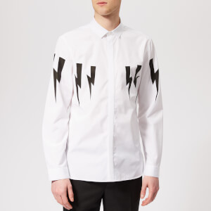 Neil Barrett Men's Winged Bolt Shirt - White/Black