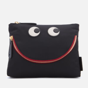 Anya Hindmarch Women's Nylon Happy Eyes Pouch - Black