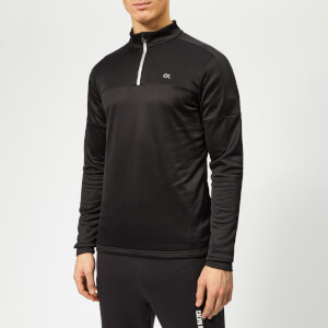 Calvin Klein Performance Men's Quarter Zip Long Sleeve T-Shirt - CK Black
