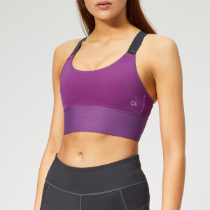Calvin Klein Performance Women's Cross Back Sports Bra - Sparkling Grape