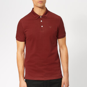 Emporio Armani Men's Basic Regular Fit Polo Shirt - Burgundy