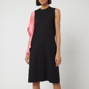 JW Anderson Women's Beaded Drape Shift Dress - Black