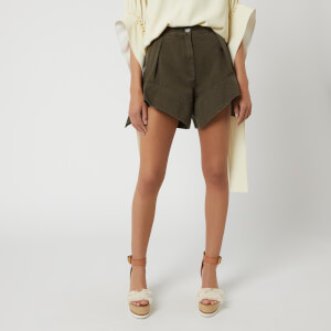 JW Anderson Women's Chino Curved Hem Shorts - Khaki