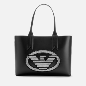 Emporio Armani Women's Shopping Bag - Nero/Argento