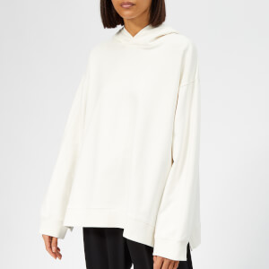 MM6 Maison Margiela Women's Oversized Hooded Sweatshirt - Off White