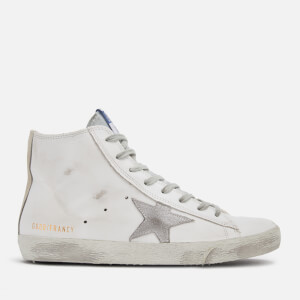Golden Goose Deluxe Brand Women's Francy Hi-Top Trainers - White Silver