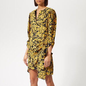 Victoria, Victoria Beckham Women's Side Tie Dress - Midnight/Mustard