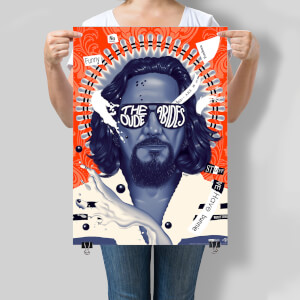 Serigrafía El Gran Lebowski 20.º Aniversario "The Dude Abides" - Ed. Limitada Exclusiva Zavvi