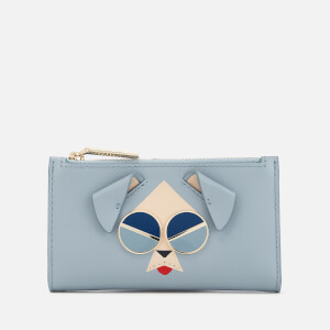 Kate Spade New York Women's Spademals Mod Dog Wallet - Horizon Blue