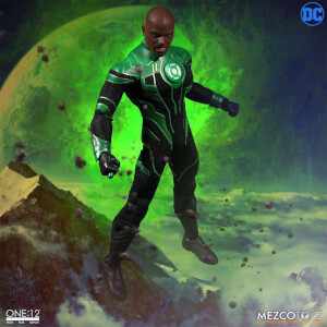 Mezco DC Comics The Green Lantern Light-Up 1/12 John Stewart Action Figure 17cm