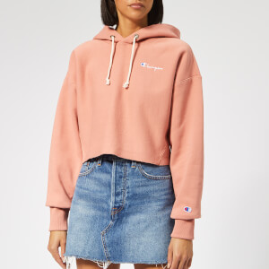 Champion Women's Cropped Hoodie - Pink