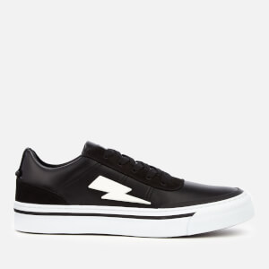 Neil Barrett Men's Thunderbolt Skater Low Top Trainers - Black/White