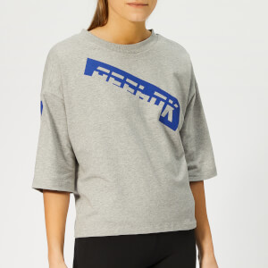 Reebok Women's Meet You There Graphic Short Sleeve T-Shirt - Grey