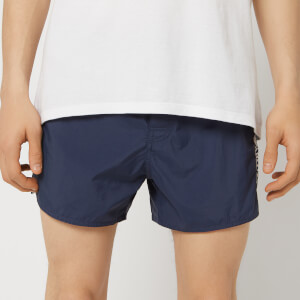 Emporio Armani Men's Embroidered Swim Shorts - Navy