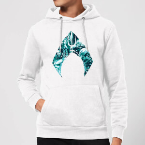 Aquaman Logo Hoodie - White