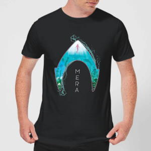 Aquaman Mera Logo Men's T-Shirt - Black