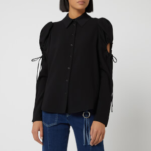 See By Chloé Women's Tie Sleeve Detail Shirt - Black
