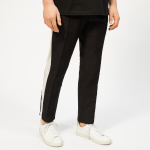 Wooyoungmi Men's Stripe Tailored Track Pants - Navy